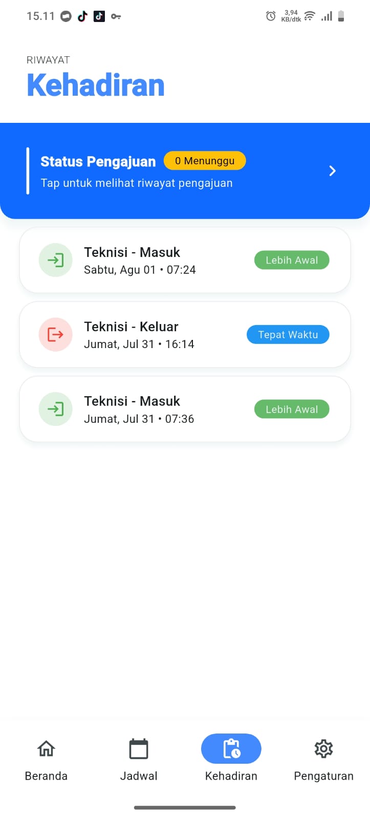 Detail Riwayat Absensi
